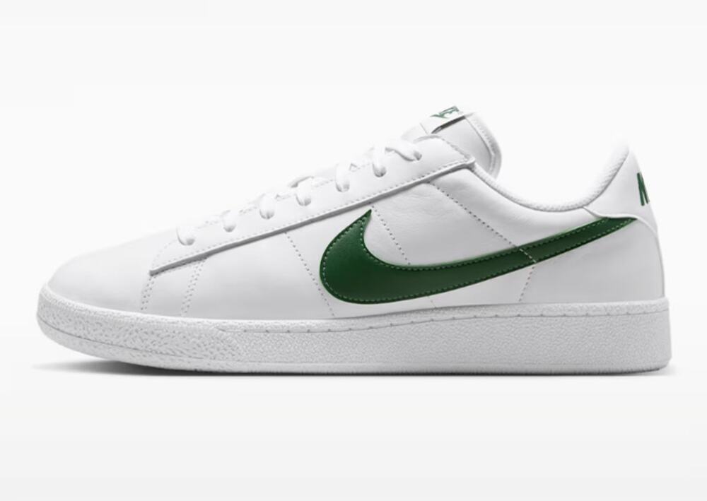 Nike Tennis Classic CS Sneakers 8 White Forest Green Prep Minimalist